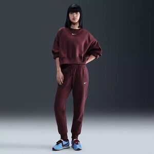 Nike Women's Maroon Sweat Joggers